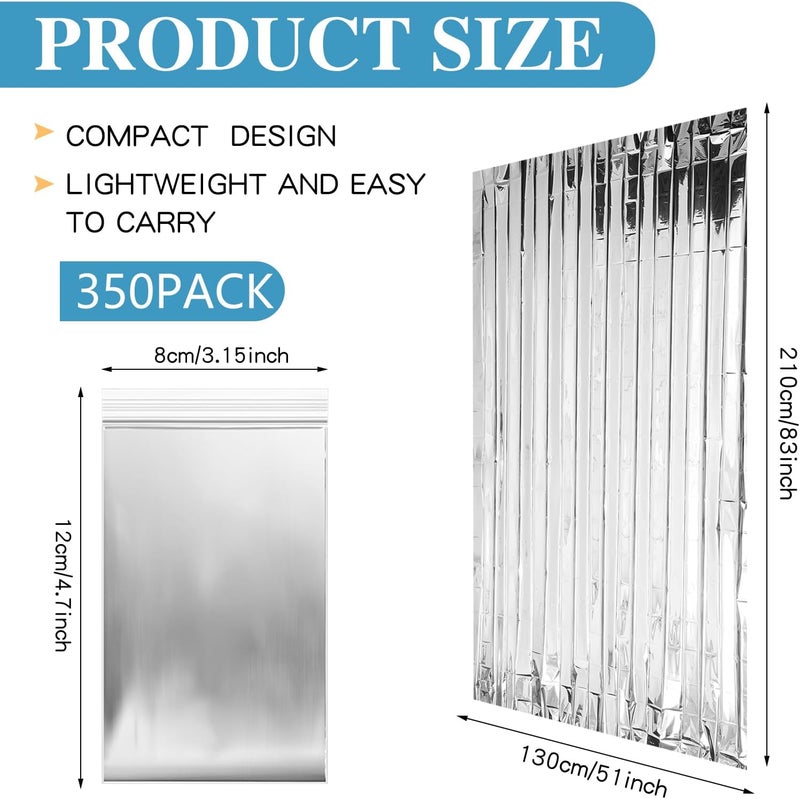 Macarrie Emergency Blanket Bulk - Survival Thermal Silver Foil Reflective Blankets Set Pack for Outdoors Shelter Space, Camping, Hiking, First Aid Supplies, Homeless Donations - Image 2